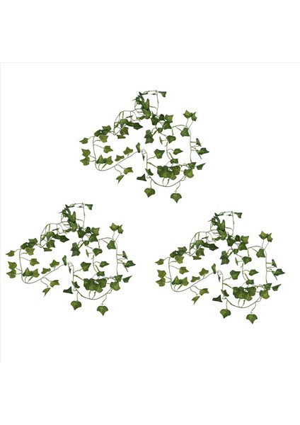 3pcs 2m 6 6 Feet Yapay Sarmaşık Yaprak Yaprak Çiçek Bitkileri Çelenk Bahçe Dekorasyonu 2m (Tatlı Patates Yaprağı) (Yurt Dışından)