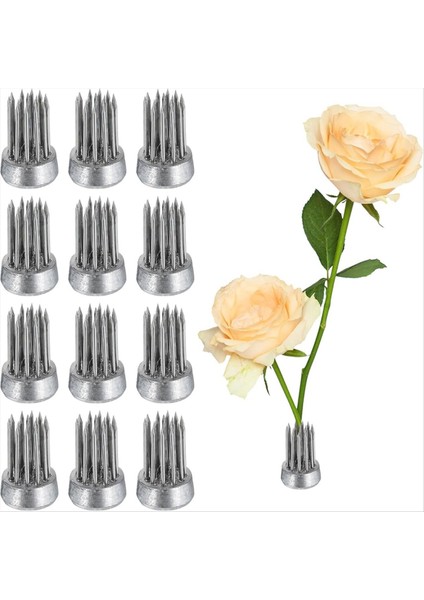 12PCS Çiçek Kurbağası Yuvarlak Paslanmaz Çiçek Kurbağaları Çiçek Aranger Sabit Alet Pim Kurbağası (Gümüş 0 6 Inç) (Yurt Dışından) fiyatları