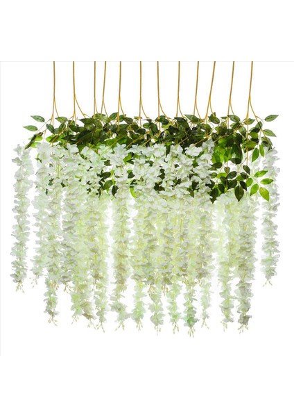 36 Paket (43 2 Ft) Yapay Wisteria Asma Wisteria Asılı Çelenk Ipek Uzun Asılı Çalı Çiçekleri Tel Parti Dekoru (Yurt Dışından) indirimleri