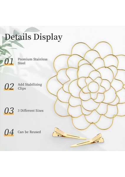 Çiçek Aralıklı Tutucu Çiçek Düzenleme Tutucu Buket Twister Bitki Fiksasyonu Için Yeniden Kullanılabilir Çiçek Kapak Malzemeleri Altın (Yurt Dışından) indirimleri