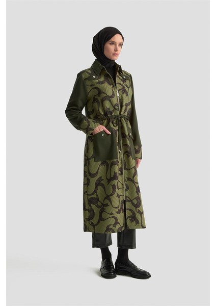 Desenli Mixli Örme Giyçık 25KD1601 Haki fiyatları