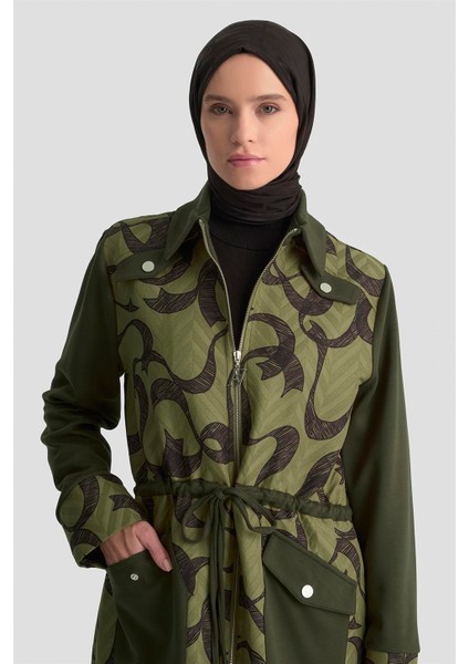 Desenli Mixli Örme Giyçık 25KD1601 Haki fırsatları