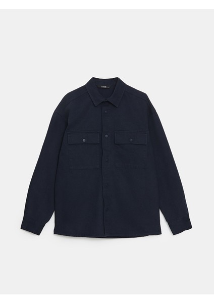 Yeni Sezon Rahat Kalıp Gabardin Erkek Gömlek Ceket indirimleri