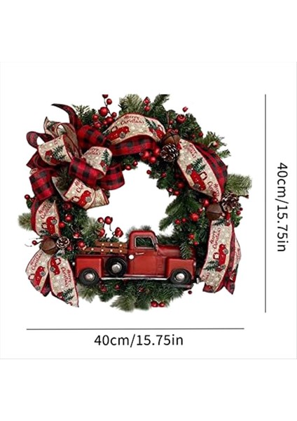 Kırmızı Kamyon Noel Çelenkleri Ön Kapı Rustik Noel Reef Noel Çelenk Noel Çelenk Süslemeleri (Yurt Dışından) fiyatları