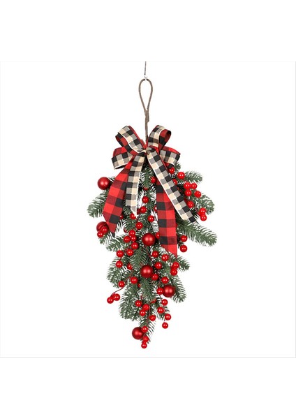 Noel Süslemeleri Çelengi Kolye Noel Yaylar Bahçe ve Avlu Süslemeleri (Yurt Dışından)