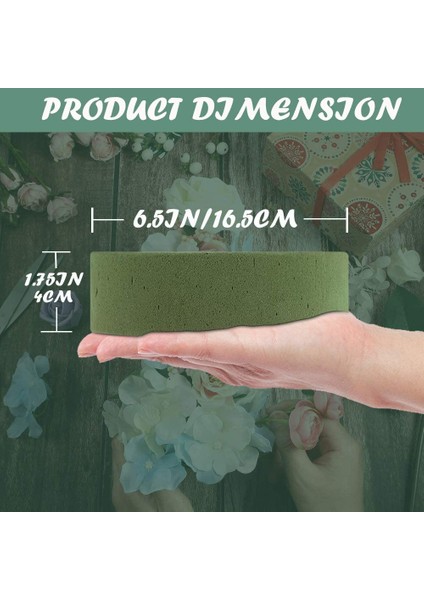 4pcs Çiçek Köpük Blokları 6 5 Inç Yuvarlak Kuru Çiçek Köpük Yapay Çiçekler Düğün Koridoru Çiçekleri Için Parti Dekorasyonu (Yurt Dışından) modelleri