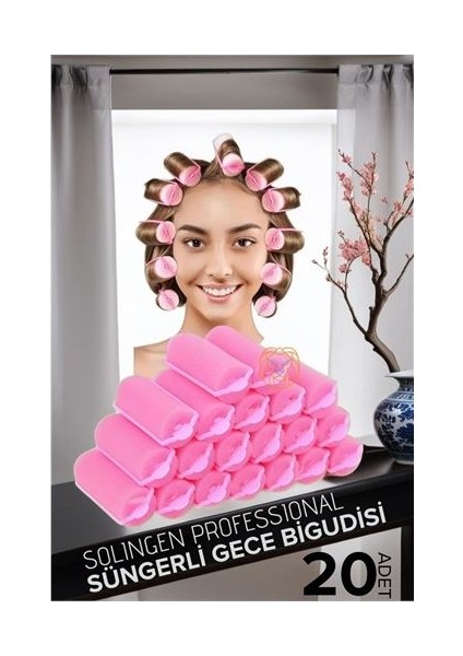 Hsnet Süngerli Gece Bigudisi 3 cm 20 Adet Solingen Professional - ?13?75E9-4G8313