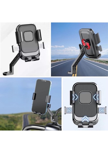 Motor,motosiklet,bisiklet ,scooter Için 360 Derece Dönebilen Dikiz Aynası Versiyonu Telefon Tutucu Aparat fırsatları