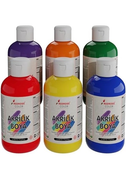 Rose Ara Renkler Akrilik 6'lı Set 6X250 gr fiyatları