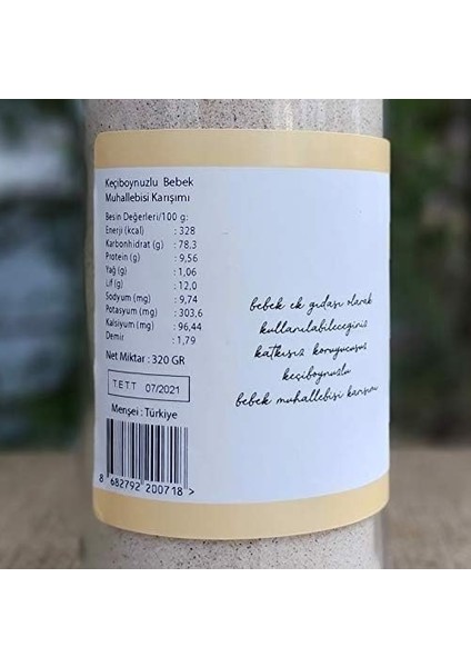 Og Organik Keçiboynuzlu Bebek Muhallebisi Karışımı 320 gr