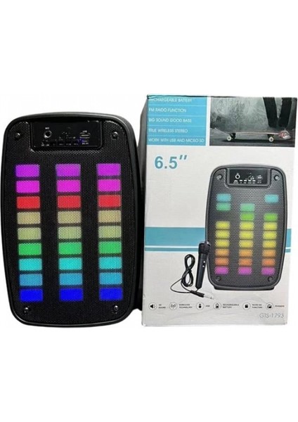Bluetooth Hoparlör Taşınabilir Şarjlı Işıklı Büyük Boy Yüksek Ses Kaliteli indirimleri