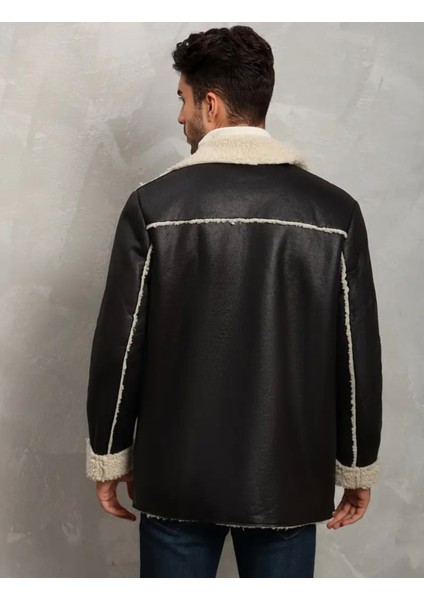 Dış Dikiş Yerleri ve Içi Kürklü Hakiki Deri Uzun Kaban Kışlık Erkek fiyatları