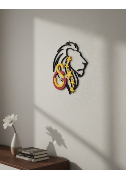 Galatasaray Aslan Figürlü Duvar Dekoru | 18X23 cm | 3D Baskı Taraftar Ürünü fiyatları