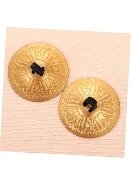 1çift Takım Parmak Zilleri Performansı Için Bakır Müzikal Alet Eğlenceli Sıcaklık ve Ritim Yaratma Aracı fırsatları