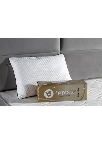 Latex’a Gold Ayarlanabilir Dolgu Lateks Yastık – Boyun Destekli, Ortopedik, Terletmeyen, 4 Mevsim