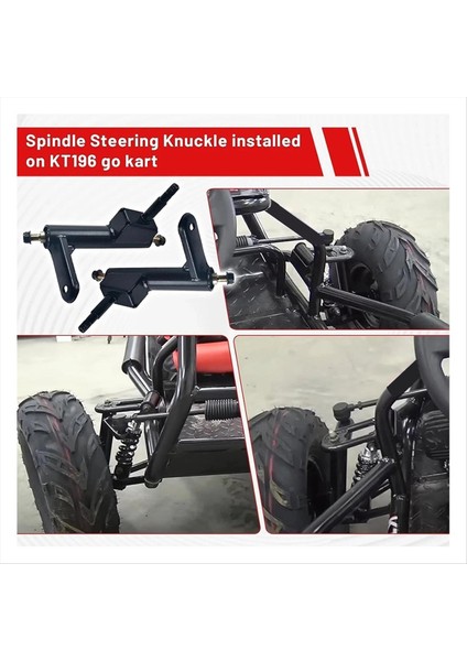 1 Çift Mil Direksiyon Knuckle Mil Yatak Coleman Için KT194 KT196 196CC 6 5 Hp Go Kart Dört Parça (Yurt Dışından) fırsatları