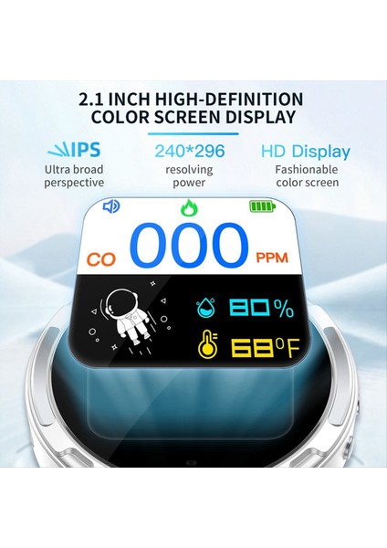 Karbon Monoksit Dedektörü Ev Hava Kalitesi Monitörü Taşınabilir Karbon Monoksit Dedektörü Siyah (Yurt Dışından) modelleri