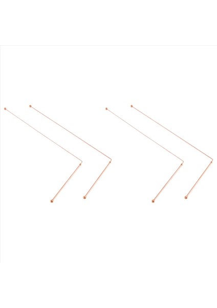 Bakır Dowsing Çubukları -% 99 9 Saf Bakır 4pcs Çubuklar Enerji Su Cadısı Dedektörü (Yurt Dışından)