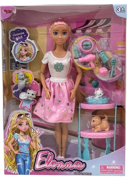 WG66962 -Vardem Kutulu Pet Shop Bebek Set 11,5 inç