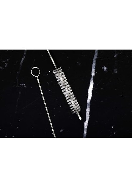 2 Içme Saman Temizleme Fırçası Uzun - Paslanmaz Çelik Içecek Pipetleri Için Kıl Temizleyici Cam Yıkama Için Ağır Hizmet Fırçaları Silikon Metal Pipetler Çaydanlık Bacalı Mini Mikro Şişe indirimleri