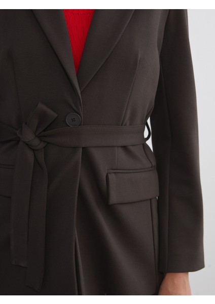 Yeni Sezon Beli Kuşaklı Kadın Blazer Ceket modelleri