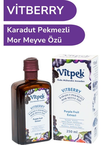 Vitberry Karadutlu Mor Meyveli Karışım