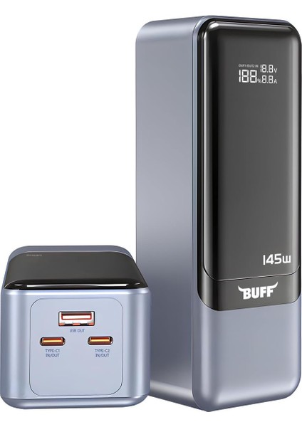 Labs BP16 145W Ekranlı 27000 Mah Powerbank, Laptop,, iPad Taşınabilir Hızlı Şarj Cihazı