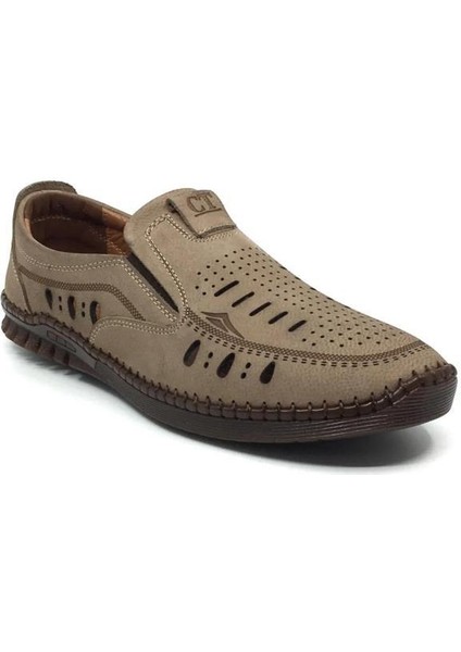 577 Ortopedik Erkek Günlük Hakiki Deri Yazlık Ayakkabı