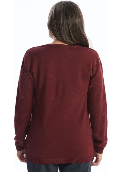 Yeni Sezon Bisiklet Yaka Desenli Kadın Triko Kazak indirimleri