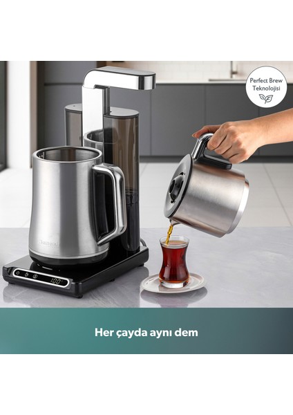 Teabot 1785H Otomatik Çay Makinesi Krom