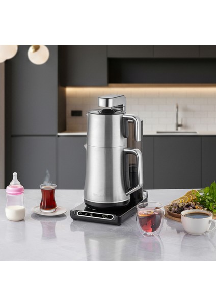 Teabot 1785H Otomatik Çay Makinesi Krom