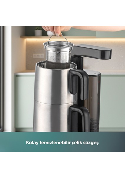 Teabot 1786H Otomatik Çay Makinesi Siyah