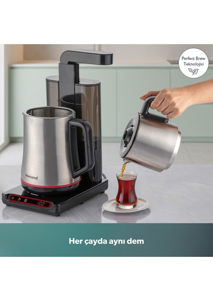 Teabot 1786H Otomatik Çay Makinesi Siyah