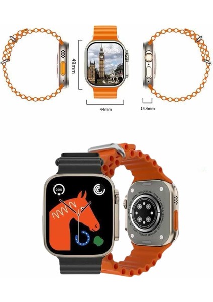 Yeni Nesil Bluetooth Bağlantılı Akıllı Saat Sosyal Medya Girişli Uyku Takibi - CHT3049-3512 modelleri