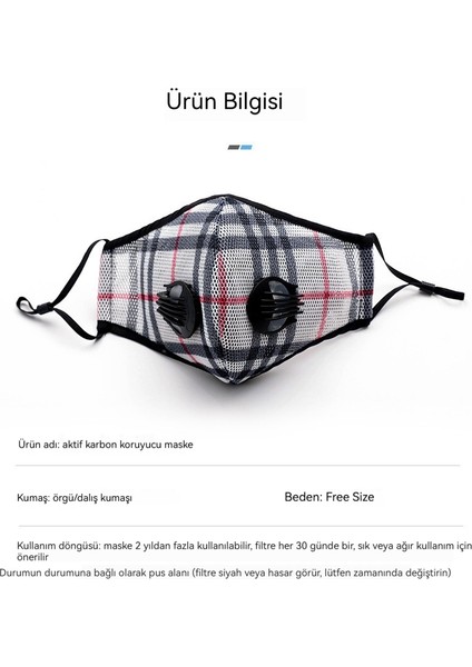 Yeni Bisiklet Maskesi Aktif Karbon Filtre Elemanlı Bisiklet Maskesi Açık Spor Toz Geçirmez Anti-Duman Nefes Alabilir (Yurt Dışından) fiyatları