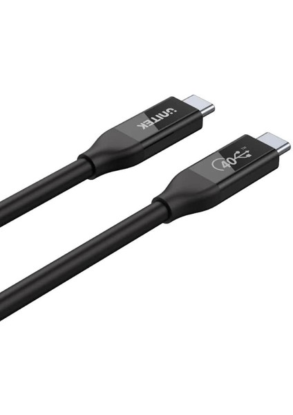Unıtek Usb4 Thunderbolt Kablo 0.8mt 40GBPS, 8K&60Hz,100W (C14100BK-0.8M)