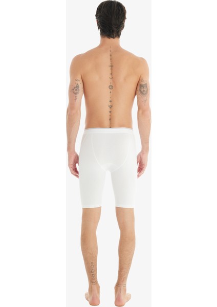 Erkek Pamuk Elastan Boxer Tender Cotton 9230 - Beyaz fiyatları