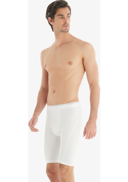 Erkek Pamuk Elastan Boxer Tender Cotton 9230 - Beyaz modelleri
