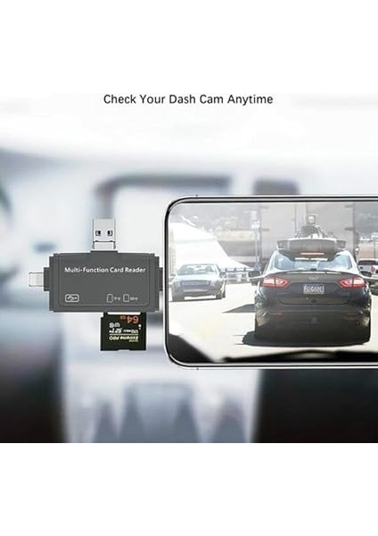 USB Ligtning iphone ile Uyumlu - iPad ile Uyumlu ve Type-C Girişli Kart Okuyucu Multi Otg USB C Adapter Sd Tf Micro Card Reader Micro USB Adapter Lighting Için Dönüştürücü ADS-368 fırsatları