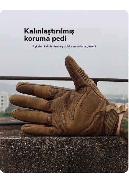 Yeni Yetişkin Taktik Eldivenler Açık Spor Kaymaz Dağcılık Tırmanma Dokunmatik Ekran Motosiklet Bisiklet Eldivenleri (Yurt Dışından) indirimleri
