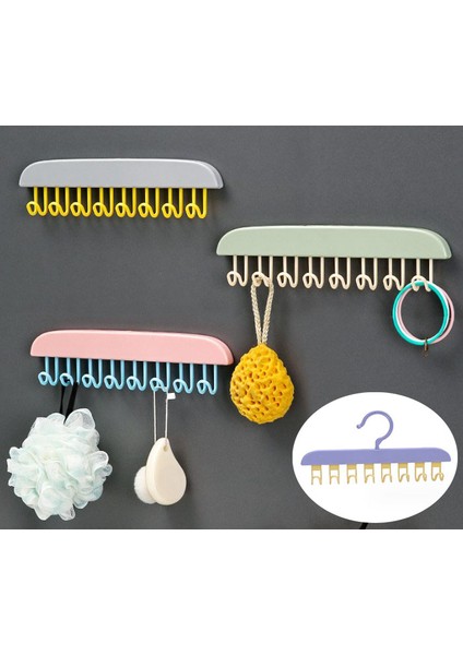 8 Kancalı Çok Amaçlı Yapışkanlı Askı (4940)