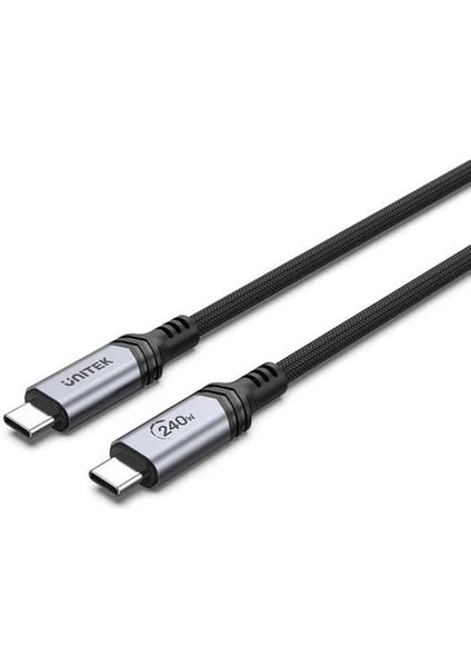 Unıtek Type-C Hızlı Şarj Kablosu 2mt 240W (C14110GY-2M)