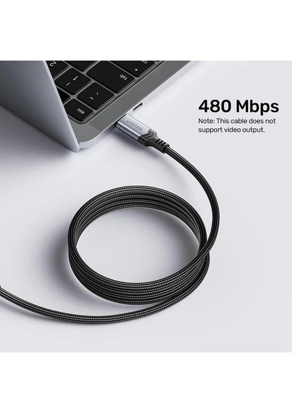 Unıtek Type-C Hızlı Şarj Kablosu 2mt 240W (C14110GY-2M)