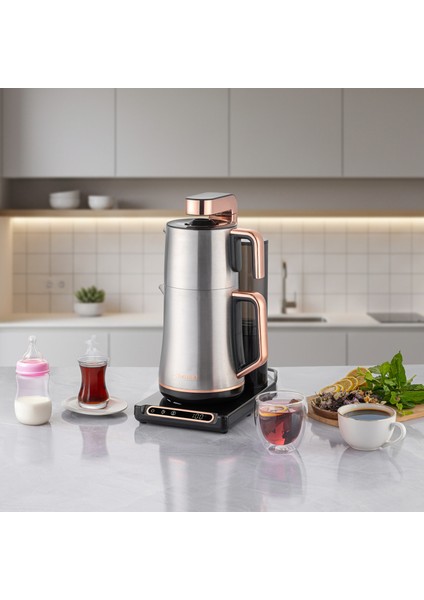 Teabot 1785H Otomatik Çay Makinesi Bakır