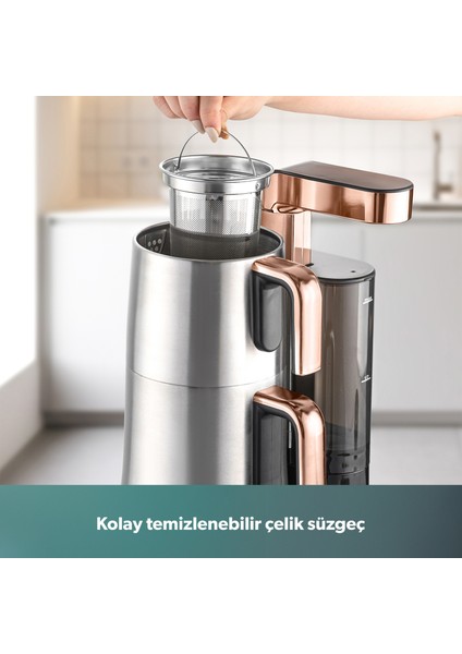 Teabot 1785H Otomatik Çay Makinesi Bakır