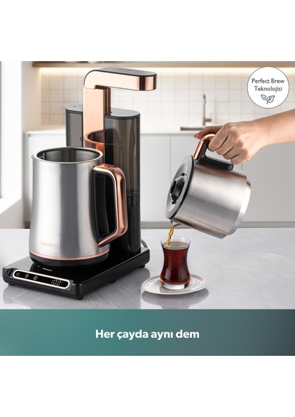 Teabot 1785H Otomatik Çay Makinesi Bakır