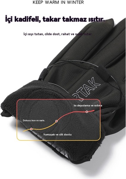 Sonbahar ve Kış Erkekler ve Kadınlar Için Yeni Bisiklet Eldivenleri Ayarlanabilir Kaymaz Dokunmatik Ekran Artı Kadife Açık Hava Sporları Dağcılık Koşu (Yurt Dışından) fırsatları