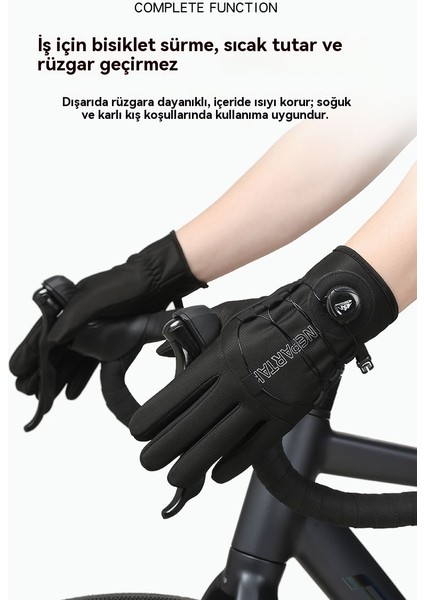 Sonbahar ve Kış Erkekler ve Kadınlar Için Yeni Bisiklet Eldivenleri Ayarlanabilir Kaymaz Dokunmatik Ekran Artı Kadife Açık Hava Sporları Dağcılık Koşu (Yurt Dışından) indirimleri