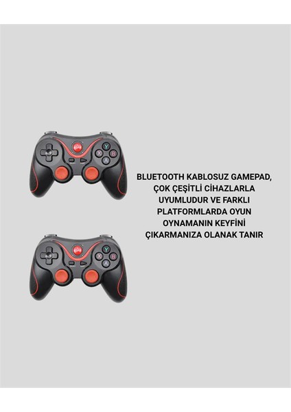 Android Uyumlu Gamepad X3 Game Stick Oyun Kolu Bluetooth Bağlantılı - ?82?27E5-6G0482 modelleri