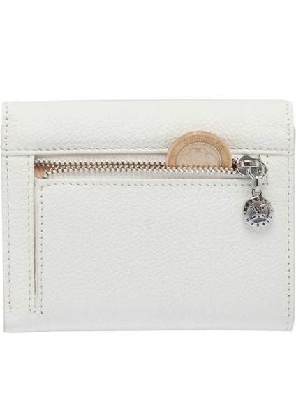 Beyaz Hakiki Deri Kadın Cüzdan - S1CB00005809-S0K